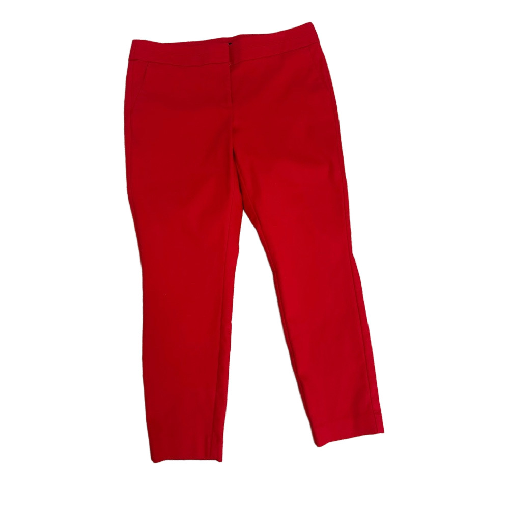 LOFT Julie Cherry Red Trousers